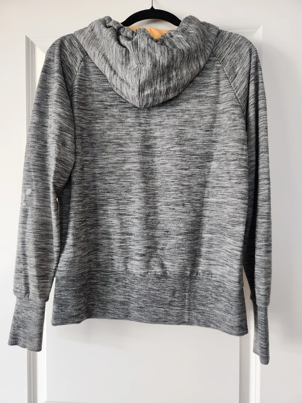 OrangeTheory Women's Gray Zip Hoodie with Orange Accents - Picture 3 of 3